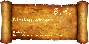 Bicskey Adrienn névjegykártya
